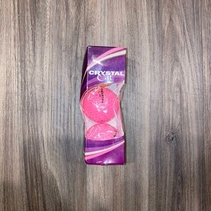 NEW LYNX "CRYSTAL CAT" GOLF BALLS - NEW IN BOX (3) PINK